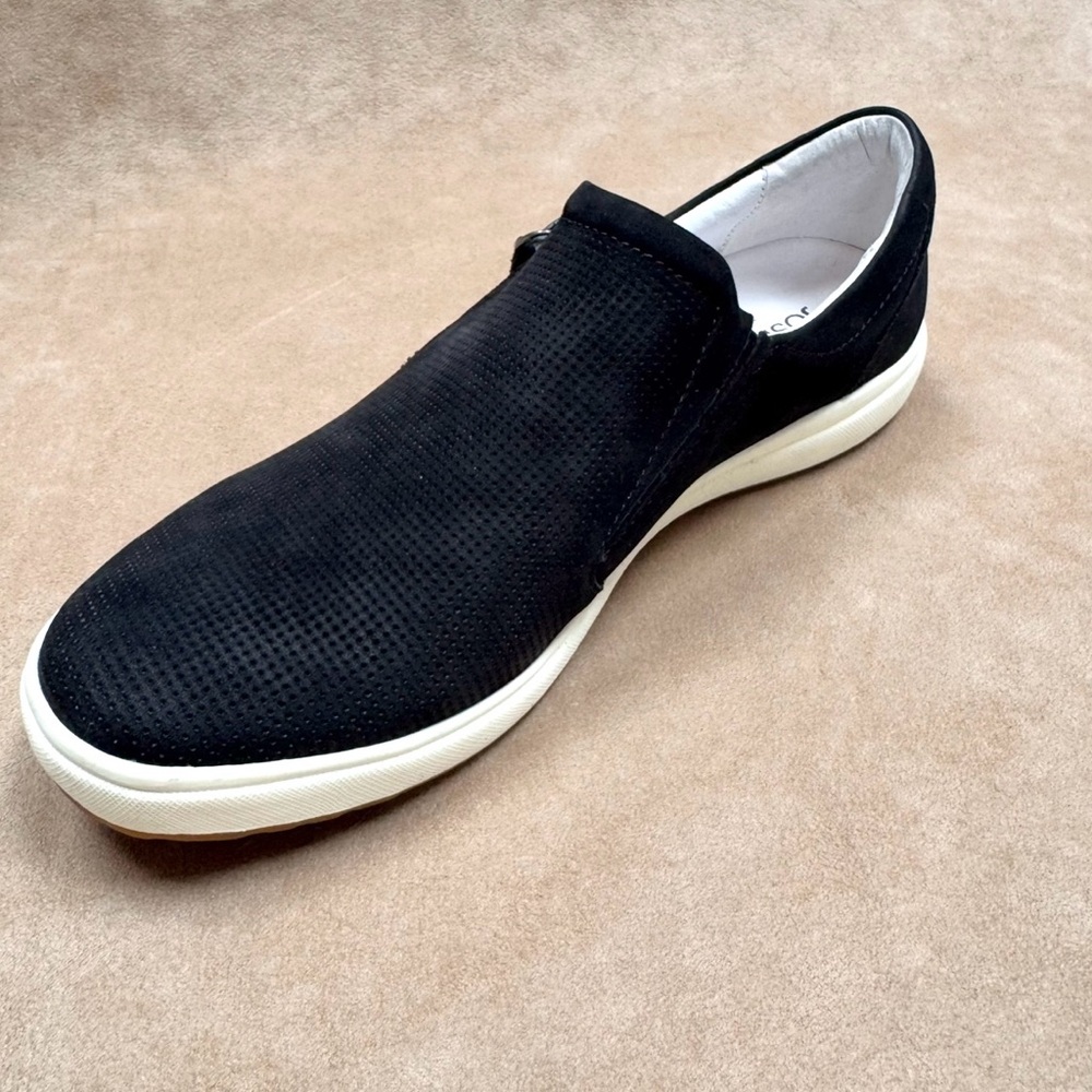 New Josef Seibel Caren 22 Campa Nubuck Sneakers Black 39 NIB Leather Zipper - Picture 7 of 13
